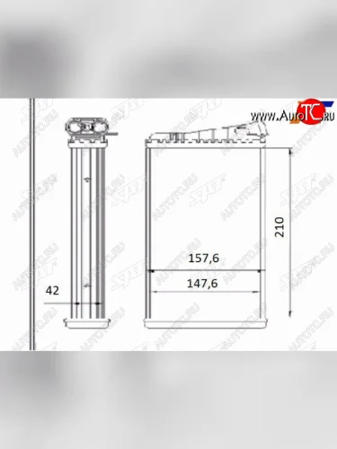 Радиатор отопителя салона OPEL OMEGA B 94-03 SAT ST-OP32-395-0