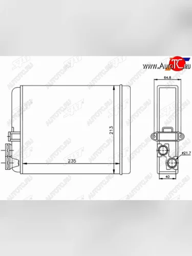 Радиатор отопителя салона  VOLVO S60 00-S70  V70 00-S80 98-XC 70 00-XC 90 02- SAT ST-VV60-395-0
