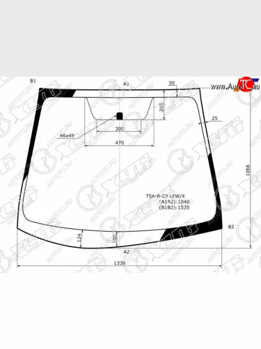 Стекло лобовое Honda Fit 13-20 XYG T5A-R-CP LFW/X