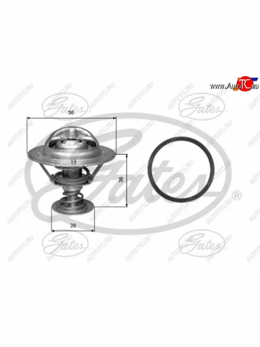 Термостат с прокладкой MITSUBISHI ASX 4B1011OUTLANDER 2,02,4 05-14 GATES TH31482G1