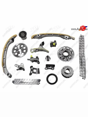 Комплект цепи ГРМ 2TRFE DYNATOYOACEHIACEHILUXLC PRADO 04- (с цепью балансировочного вала) SAT TK-TY352-B