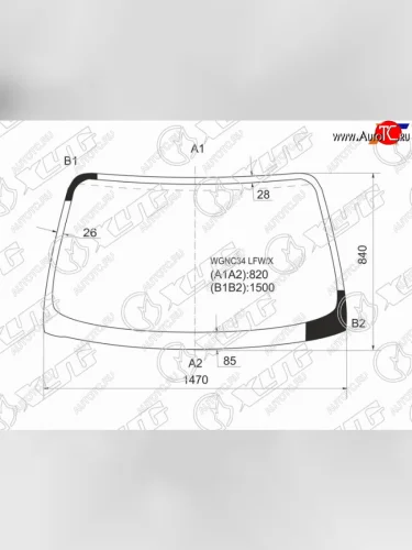 Стекло лобовое NISSAN STAGEA 96-01 XYG WGNC34 LFW/X
