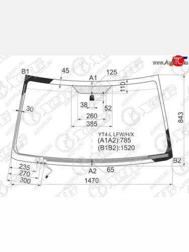 Стекло лобовое (Обогрев щеток) Suzuki Escudo 05-17  Grand Vitara 05-16 XYG YT4-L LFW/H/X