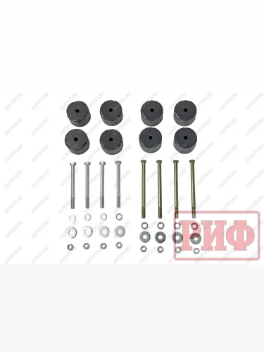 Проставки РИФ для лифта кузова 50 мм на ГАЗ Соболь (к-т 8 шт.) с крепежом РИФ-обвес rifgaz-88011