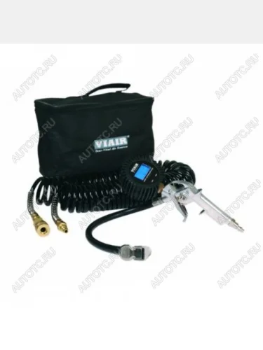 Шланг для подкачки колёс с электронным пистолетом 7,6 м черный армированный VIAIR 00044