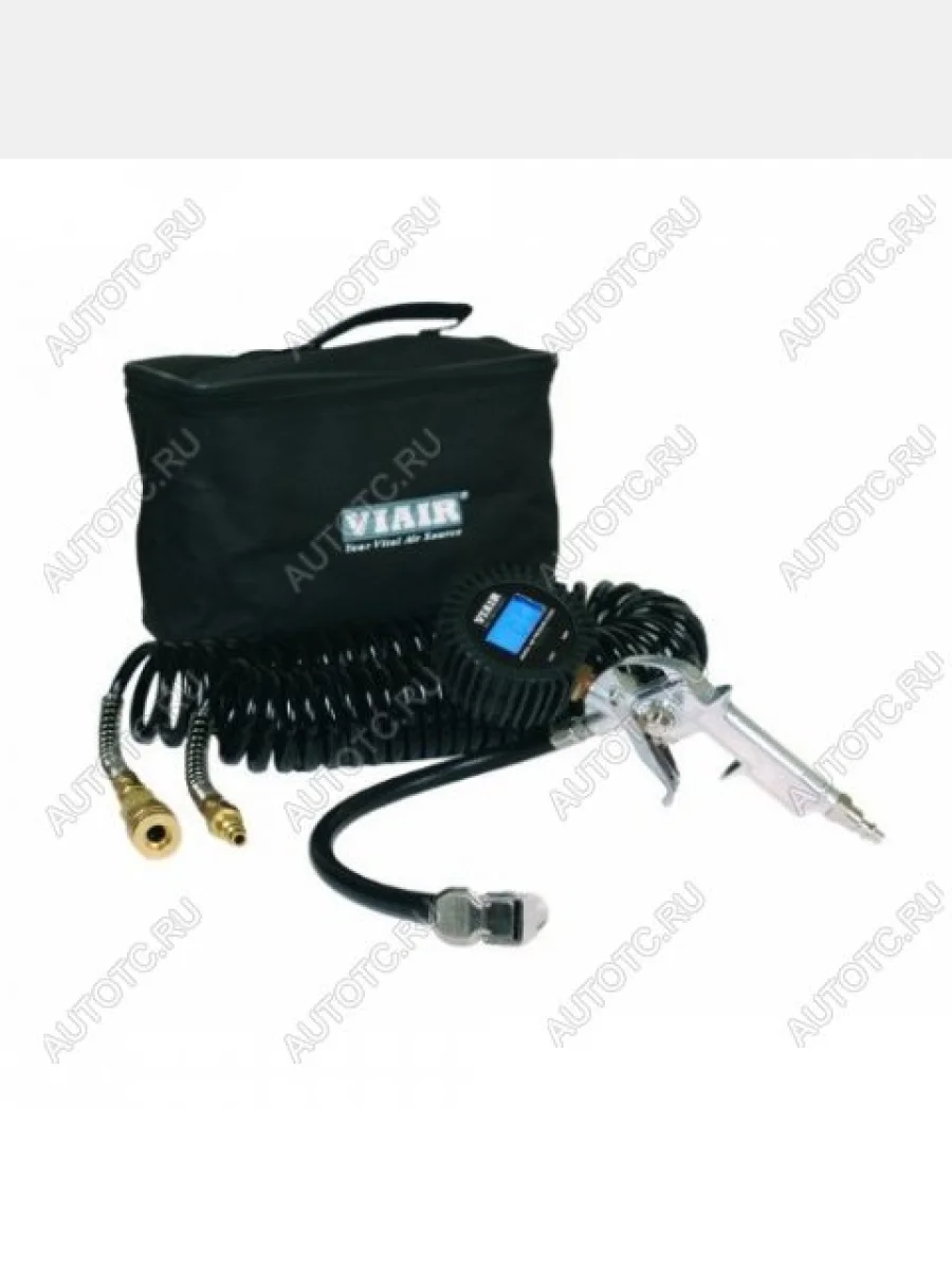 Шланг для подкачки колёс с электронным пистолетом 7,6 м черный армированный VIAIR 00044  в Самаре Самарской области