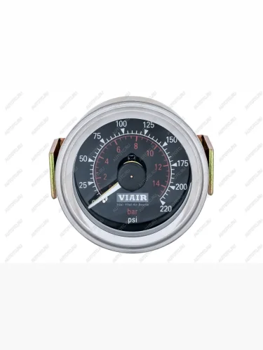 Манометр бортовой 2 стрелки 2" от 0 до 15 атм чёрный VIAIR 90080