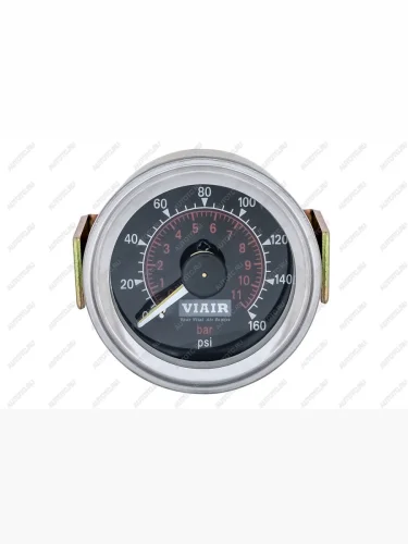 Манометр бортовой 2 стрелки 2" от 0 до 11атм чёрный VIAIR 90082