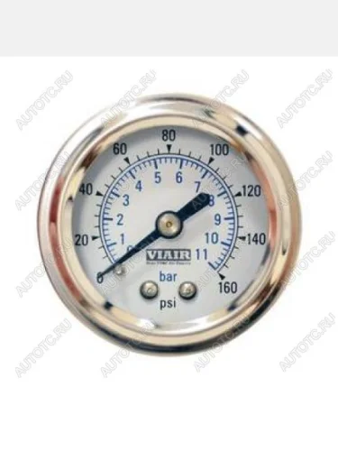 Манометр бортовой 2" VIAIR от 0 до 11атм белый VIAIR 90087