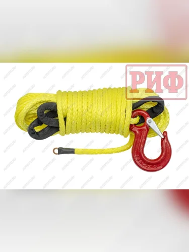 Трос для лебёдки синтетический РИФ 8 мм15 м (готовый) РИФ rope8mm15m