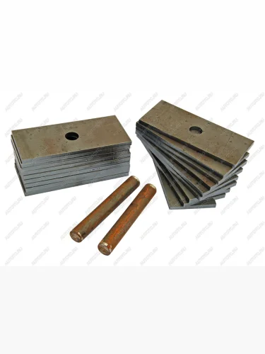 Проставка рессора-мост 130х56х6 мм для рессор 56-60 мм, диаметр отв. 16 мм РИФ-обвес prm