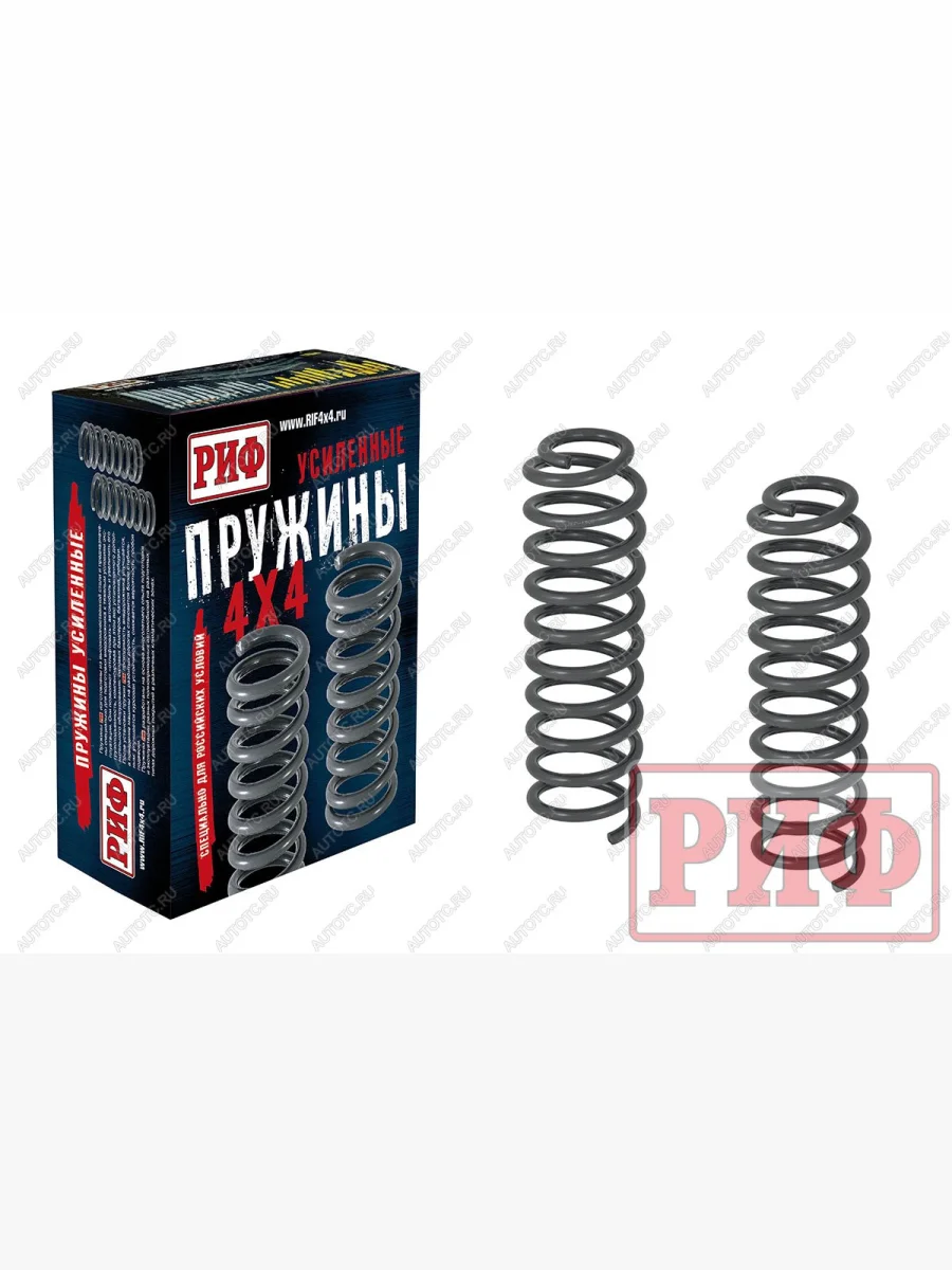 Пружины передние (0-50 кг, лифт 50 мм) РИФ Jeep Wrangler JK 3 дв. дорестайлинг (2006-2010) (сталь)  в Керчи Республика Крым
