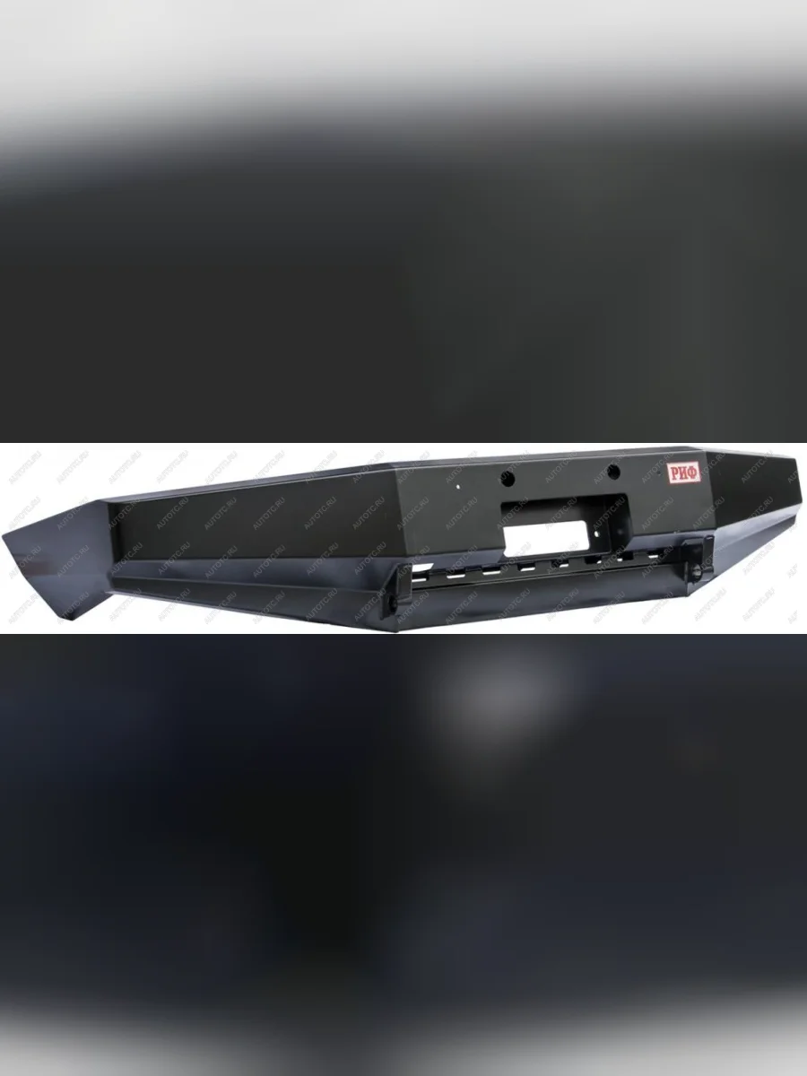 Бампер силовой передний (без защитной дугой) РИФ Уаз Патриот 3163 5 дв. дорестайлинг (2005-2013) (черный)  в Самаре Самарской области