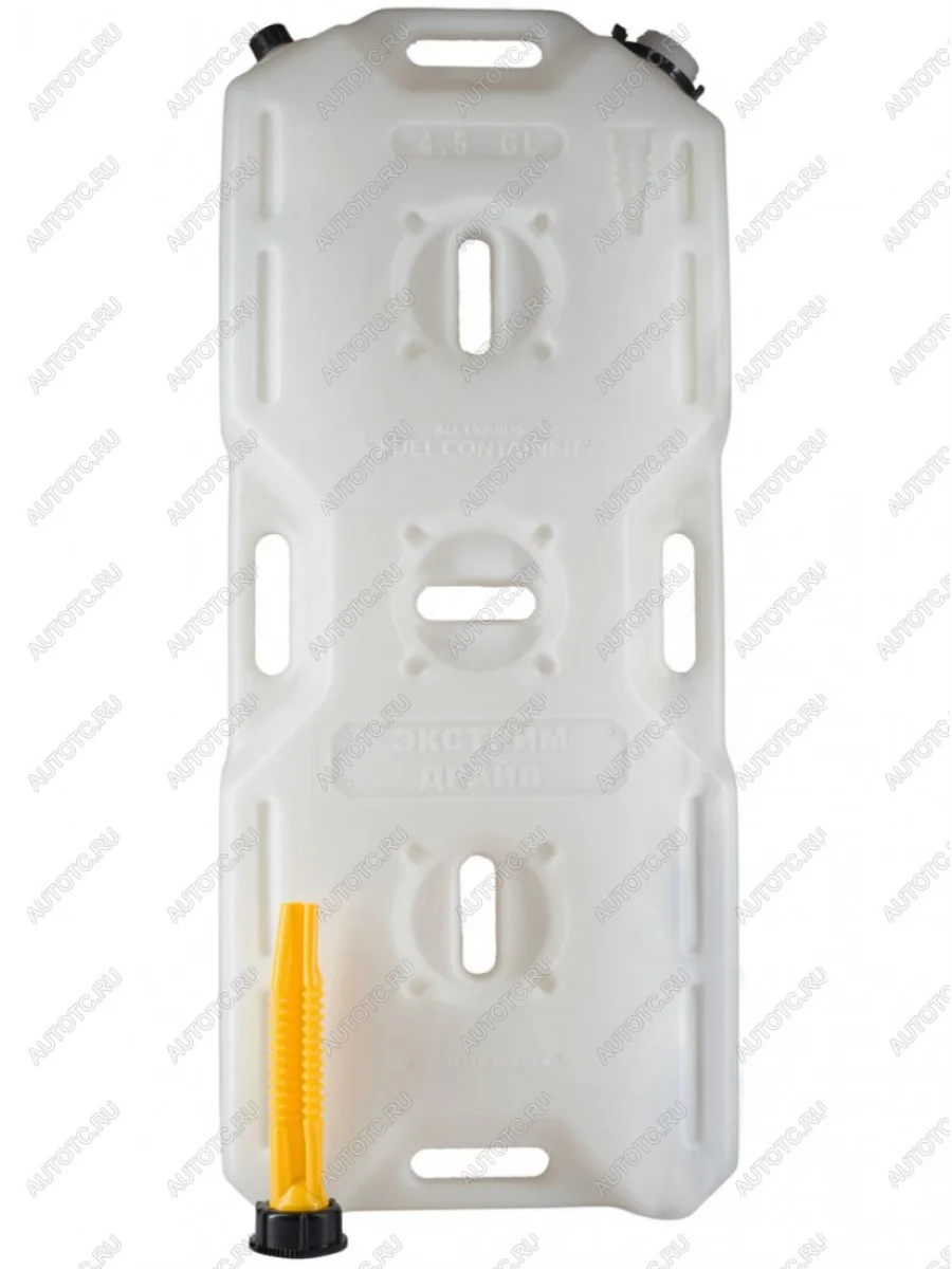 Канистра Экстрим "Драйв" 2 горловины 20 л (белая) (реальный объём 18,5 л) Экстрим (ТехноХим) kan-exd-20l-wh  в Воронеже Воронежской области