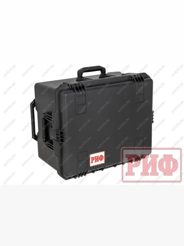 Кейс защитный ударопрочный РИФ 625x500x366 мм на колесах с телескопической ручкой IP67 РИФ wrt-82