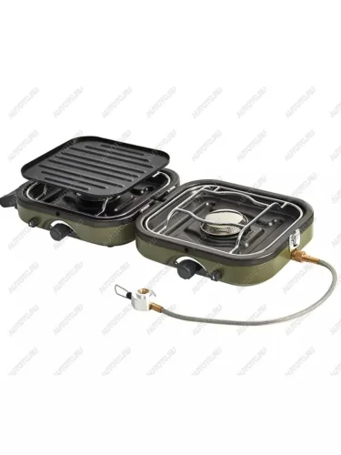 Плита газовая Naturehike 2,3 кВт, портативная, двойная, складная Naturehike nh22rj003-agr