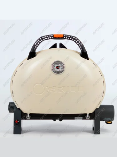 Гриль газовый O-GRILL 500MT bicolor черный-кремовый, с термометром (в комплекте адаптер тип А) O-GRILL 500mt_cream