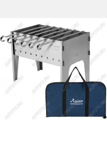 Мангал разборный ТОНАР (1,5 мм), + 6 шампуров, сумка в комплекте ТОНАР t-m1.5-6-s
