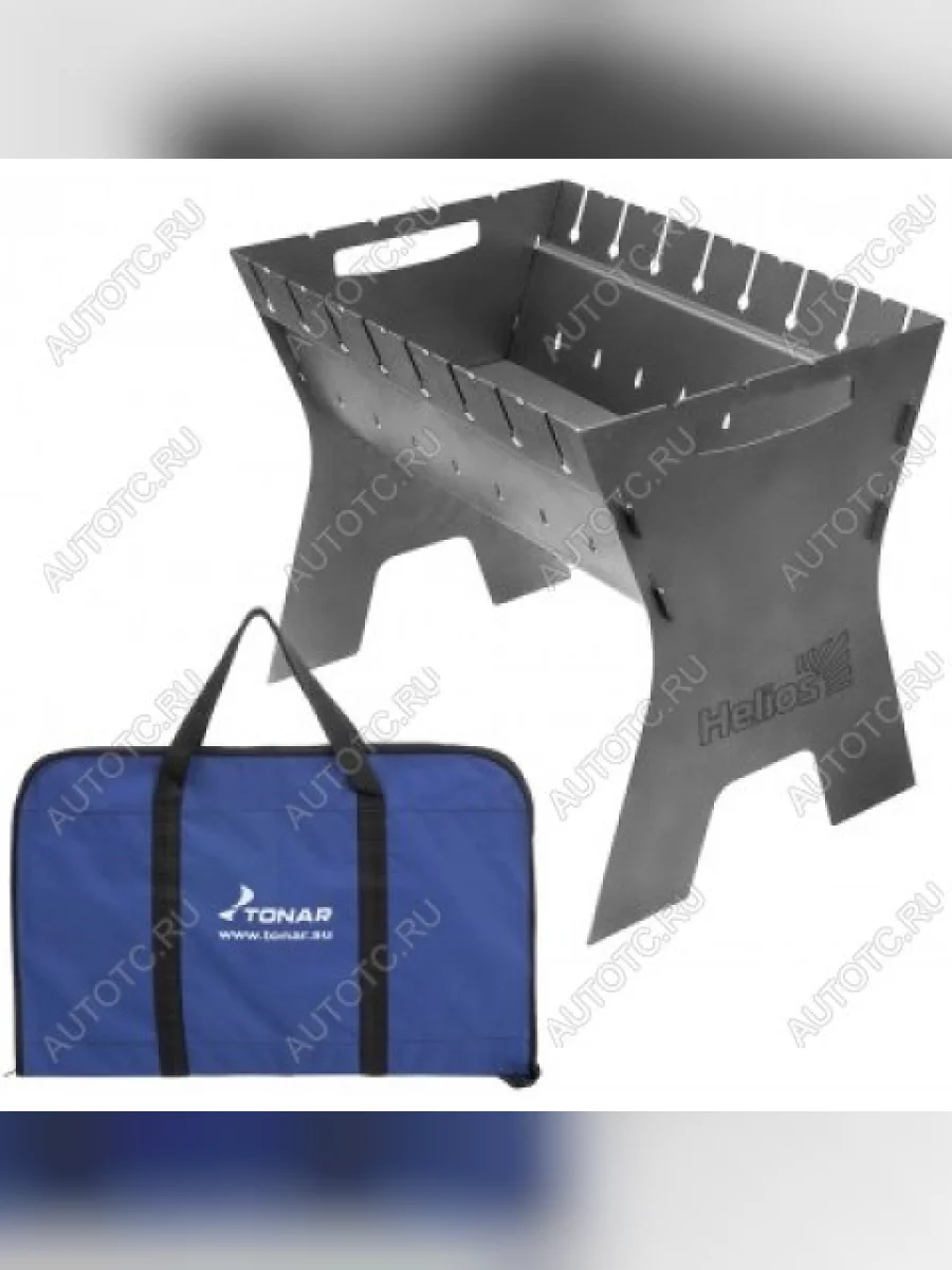 Мангал разборный Helios Жарыч (2 мм), с сумкой ТОНАР t-mc-02s  в Воронеже Воронежской области