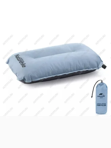 Подушка самонадувающаяся Naturehike 46х27х9,5 см, голубая Naturehike nh17a001-l-lb