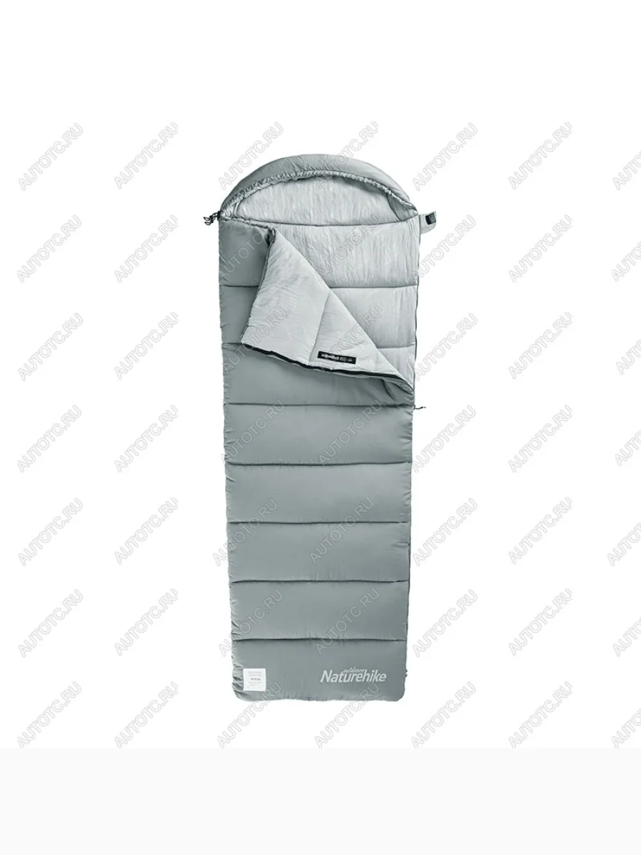 Мешок спальный Naturehike Envelope M180, (190+30)х80 см, (левый) (ТК: +12C), серый Naturehike nh20msd02-gm180-l  в Воронеже Воронежской области