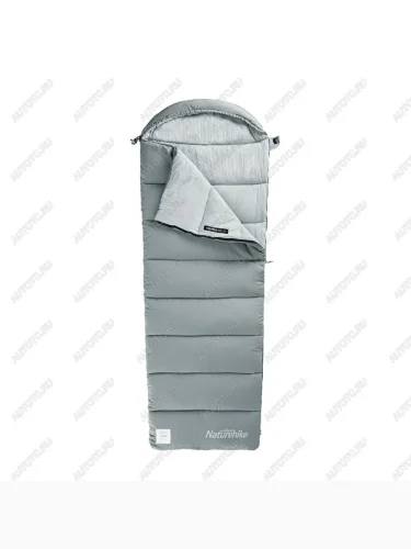 Мешок спальный Naturehike Envelope M300, (190+30)х80 см, (левый) (ТК: +6C), серый Naturehike nh20msd02-gm300-l