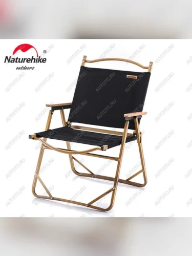 Кресло туристическое Naturehike MW02, складное, увеличенное, черное, до 120 кг Naturehike nh19y002-d-bll