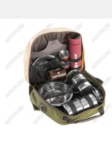 Набор для пикника на 4 персоны, PREMIER, с красным термосом PREMIER pr-4-2