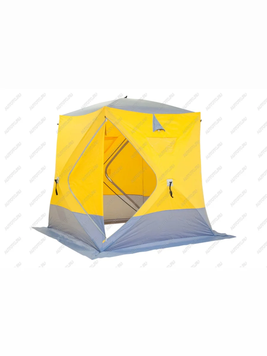Палатка зимняя (330х330х205) TRAVELTOP Seat Ibiza Mk2,6K хэтчбэк 3 дв. рестайлинг (1999-2002) (желтая с серым)  с доставкой в г. Пермь
