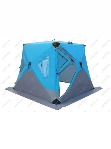 Палатка для зимней рыбалки (240*240*215) синяя с серым TRAVELTOP ag2038-4