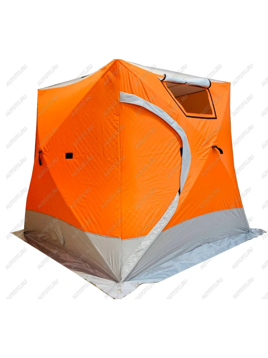 Палатка зимняя (220х220х215 см) TRAVELTOP Seat Toledo Mk1 седан (1991-1999) (оранжевая с серым)  с доставкой в г. Пермь