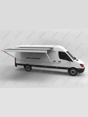 Маркиза автомобильная РИФ 4,5х2,5 м кассетная с электроприводом, корпус белый РИФ rif5933-4525m