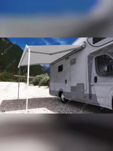 Маркиза автомобильная (5х2,5 м, кассетная с электроприводом) РИФ (корпус белый) 