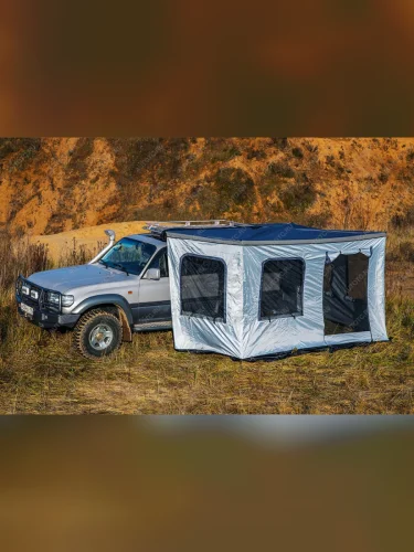 Стенки к автомобильной веерной маркизе (тамбур) РИФ 2.3х2 м, с полом (левые) РИФ rifan042023801.set