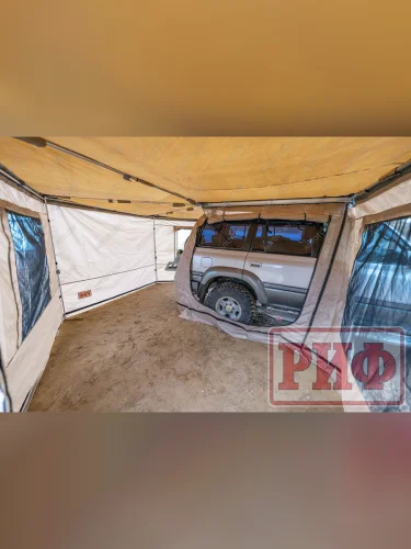 Стенки для комбинированной (прямоугольной с веерной частью) маркизы (2,5х2,5 м правые) РИФ Seat Toledo Mk1 седан (1991-1999)