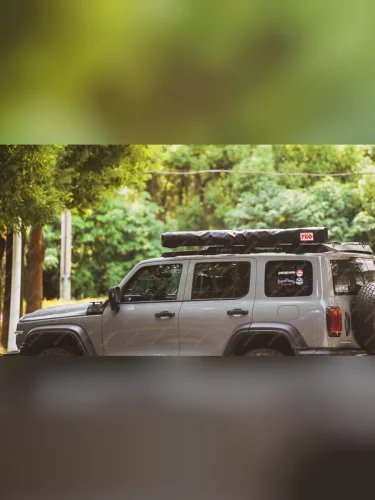 Маркиза автомобильная (безопорная, веерная, 2х2 м, левая) РИФ 