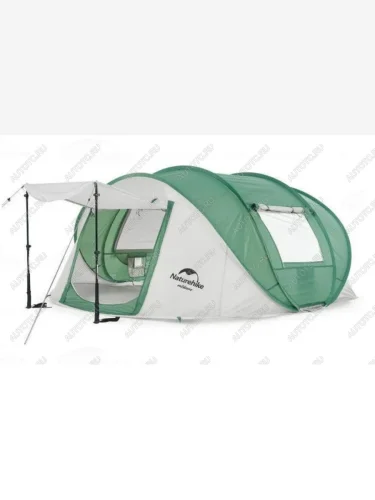 Палатка Naturehike, 4-местная, быстросборная, каркас фиберглас, серо-зеленая Naturehike cnh22zp006-4dgrgr