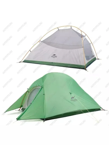 Палатка 2-местная, алюминиевый каркас, сверхлегкая Naturehike Cloud Up Pro Si (зеленый) KGM Tivoli (2023-2025)