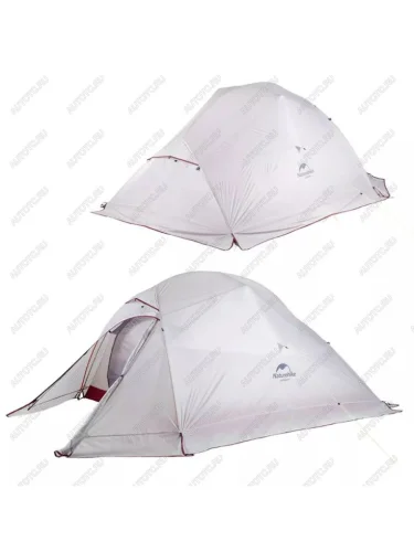 Палатка Naturehike Cloud Up Si 2-местная, алюминиевый каркас, снежная юбка, серо-красная Naturehike nh17t001-t-dgrskr