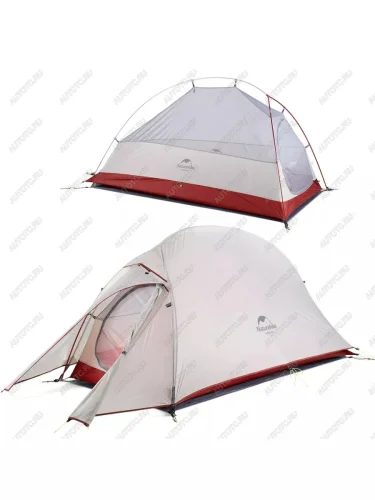 Палатка 1-местная, алюминиевый каркас, сверхлегкая Naturehike Cloud Up Pro Si (серо-красная) Seat Toledo Mk1 седан (1991-1999)