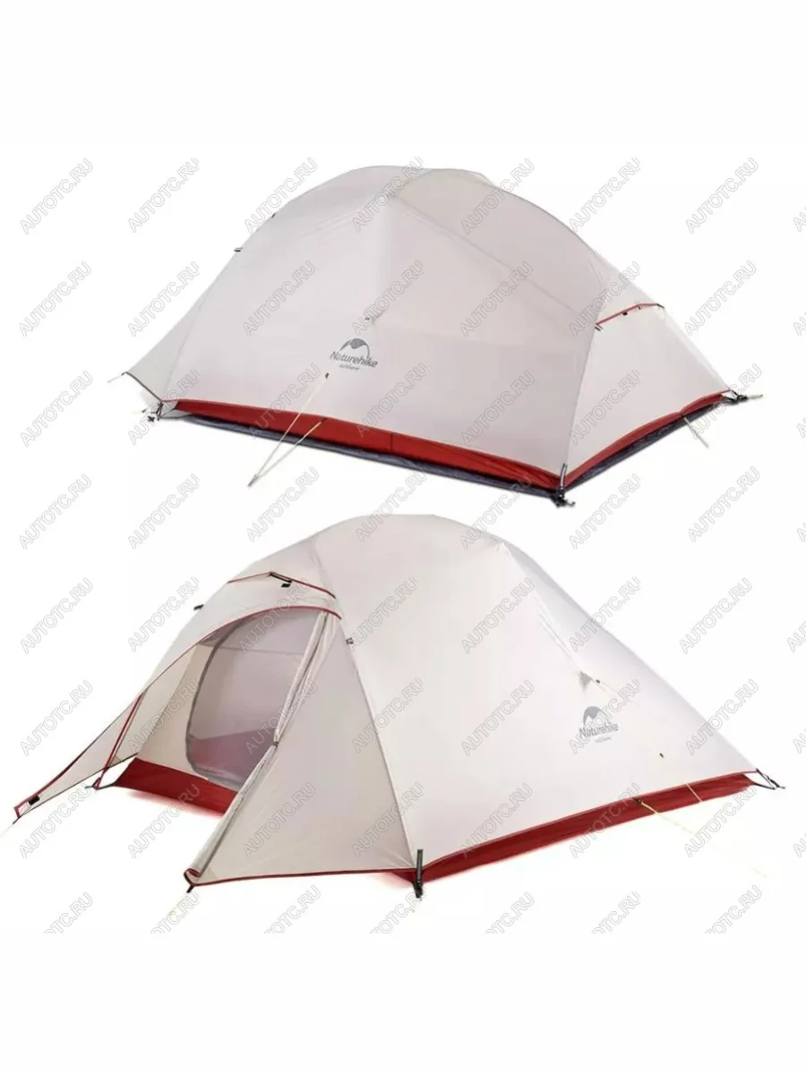 Палатка 3-местная, алюминиевый каркас, сверхлегкая Naturehike Cloud Up Si Jetour T1 (2025) (серо-красная)  в Керчи Республика Крым