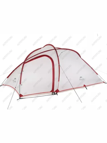 Палатка Naturehike Hiby Si 4-местная, алюминиевый каркас, серо-красный Naturehike nh19zp005-dg