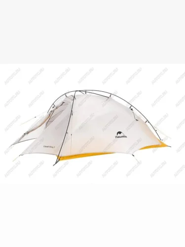 Палатка Naturehike Cloud Up-Wing Si 2-местная, алюминиевый каркас, серо-желтая Naturehike nh19zp083-2-2wdgrye