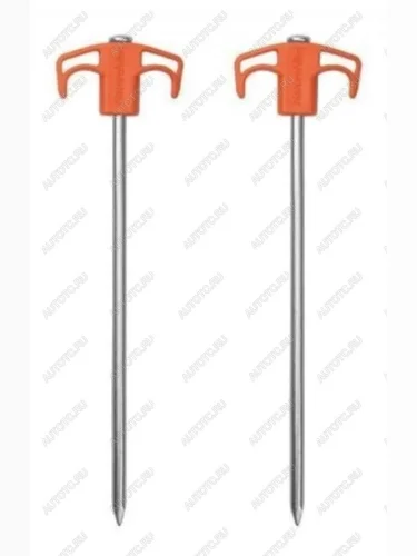 Колышки для палатки Naturehike оцинкованная сталь (2 шт.) 25 см, оранжевые Naturehike nh21yw133-or