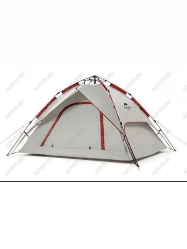Палатка Naturehike 4-местная, быстросборная, серо-красная Naturehike nh21zp008-4grrd