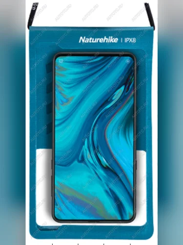 Гермочехол Naturehike плоский для телефона 11х20 см. (синий) Naturehike nh20sm003-bl