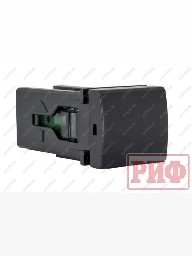 Кнопка ВКЛВЫКЛ, голубой, TOYOTA 22x22 (под гравировку) РИФ rif22-1-7112104