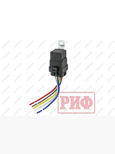Реле влагозащищенное с колодкой 12В 40А SPDT РИФ rif22-2-1000100