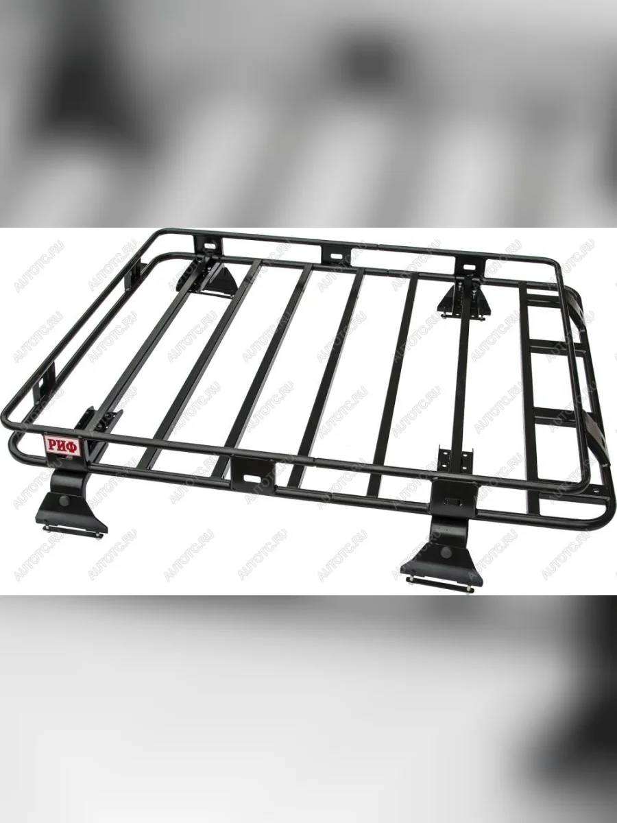 Багажник экспедиционный (без штатных рейлингов, 120х140 см) РИФ Nissan Navara 2 D40 дорестайлинг (2004-2010)  в Самаре Самарской области