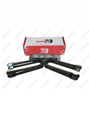 Лифт-комплект рессора-мост 40 мм УАЗ-452 Буханка (на 1 мост) алюминий  лрм-452-40 ал